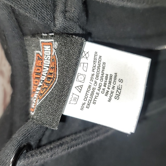 Harley davidson zip up hoodie Smoky mountains men's small - Picture 3 of 5